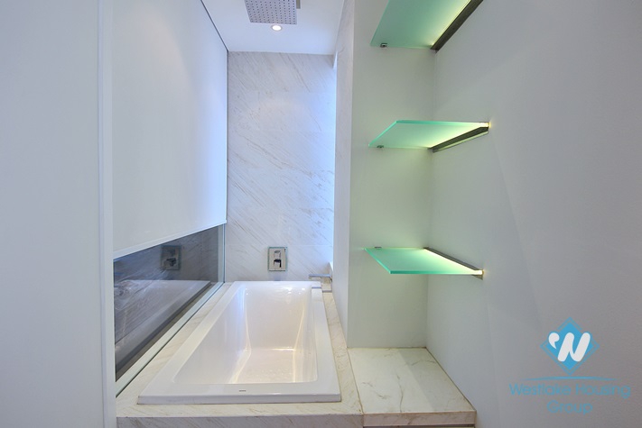Quality apartment with nice design for rent in Xuan Dieu st, Quang An ward, Tay Ho